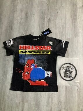 *NEW* Black Hellstar Tee Size Small, Medium, And Large 100% Authentic
